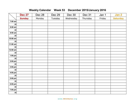 Free 15 Minute Daily Calendar Example Calendar Printable