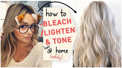 You divide your hair into sections and you start applying with the bottom. How To Bleach / Lighten & Tone Hair at Home (Safely) - YouTube