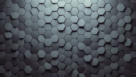 Abstract Hexagons Background Random Motion 3d Loopable Animation 4k