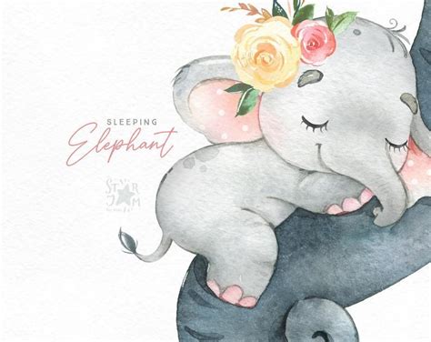 Free sleeping baby icons in various ui design styles for web and mobile. Sleeping Elephant. Babygirl. Watercolor little animal ...