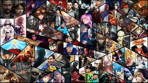 Popular Video Games Collage Tip Game Collection Hd Wallpaper