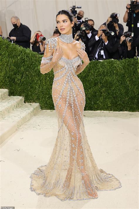 Kendall Jenner Exudes Sheer Elegance Donning A See Through Dress