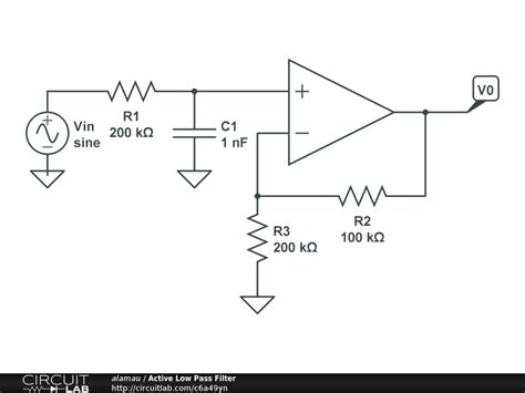 Active Low Pass Filter Circuit Diagram Circuit Diagram