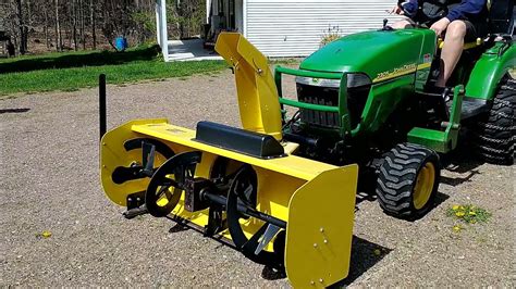 John Deere 2305 With Snow Blower And Deck Sells Online 7252021 Youtube