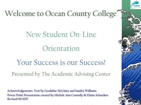 Ppt Welcome To Ocean County College Powerpoint Presentation Free
