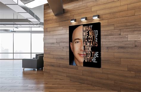 Jeff Bezos Art Canvas Jeff Bezos Motivational Art Etsy