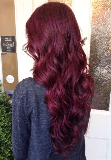 Hair And Braids — Cherry Purples Dark Red Hair Color Deep Red Hair