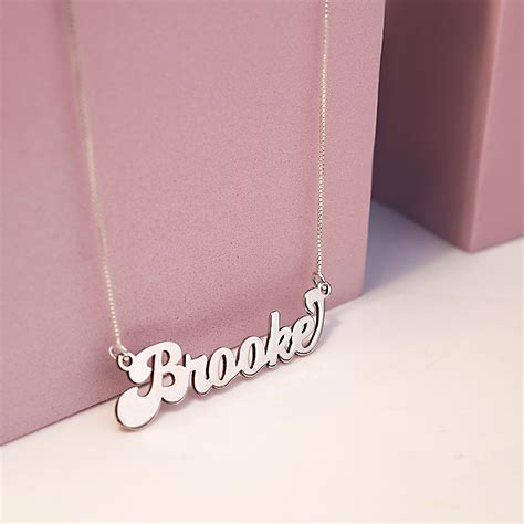 Personalized Classic Script Name Necklace With Chain Included Pg91365