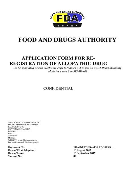 Fda Registration Form Fill And Sign Printable Template Online Us