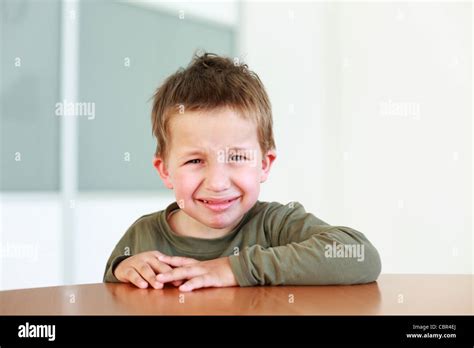 Sad Boy Crying Stock Photo Alamy