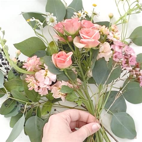 Diy Bridesmaid Bouquet Flat Lay Bloom Culture Flowers