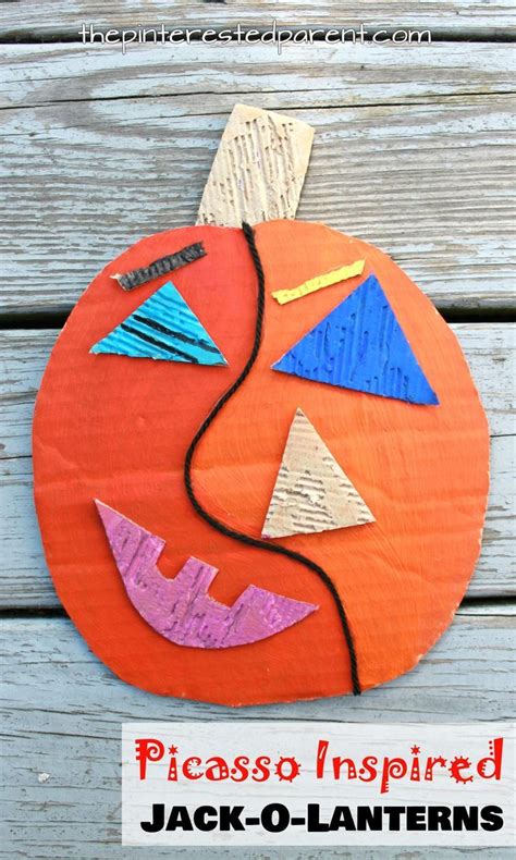 Picasso Inspired Jack O Lantern Craft See All Of Our Artist Inspired
