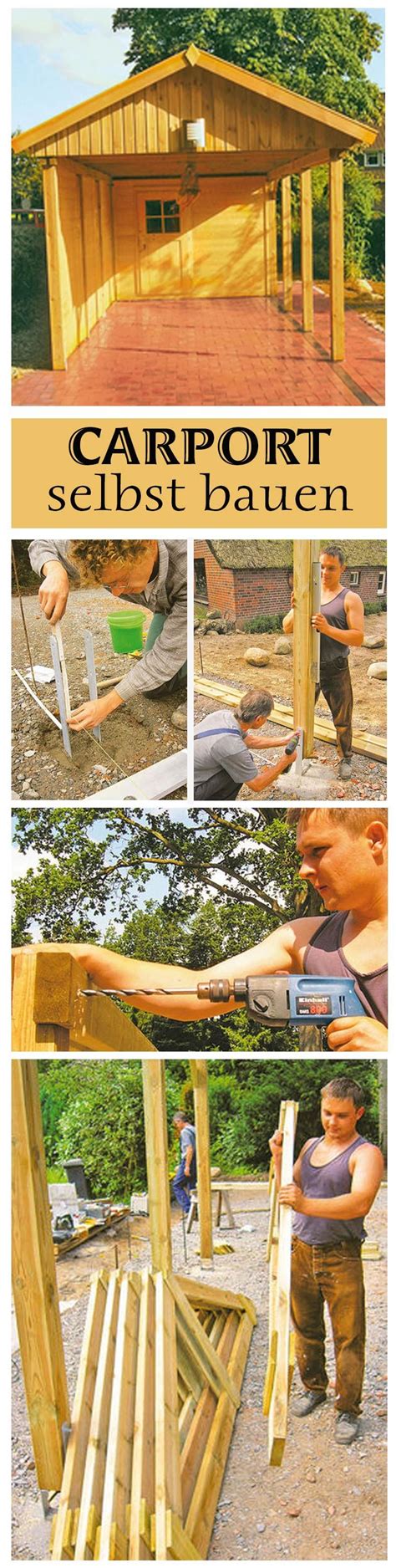 Wenn man sich einen neuen Carport zulegen möchte kann man Geld sparen indem man den Aufbau