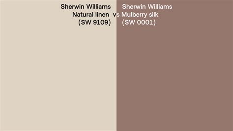 Sherwin Williams Natural Linen Vs Mulberry Silk Side By Side Comparison