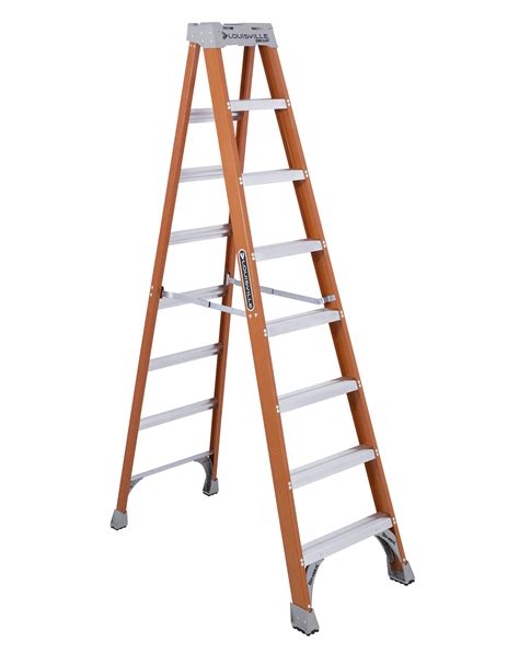 Louisville Ladder 8 Foot Fiberglass Step Ladder 8 Ft X 24 78 In 300