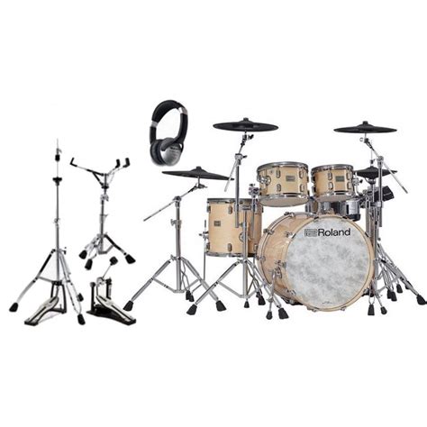 Roland Vad706 V Drums Acoustic Design Drum Kit Gloss Natural Package