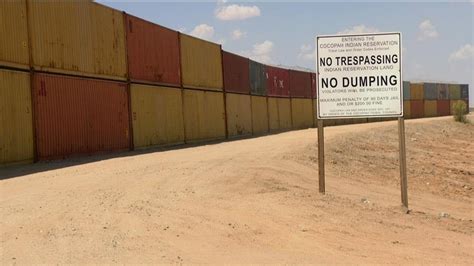 Arizona Using Shipping Containers To Fill Border Wall Gaps In Yuma