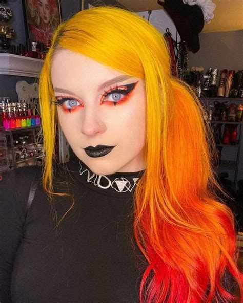 Lunar Tides Hair Colors On Instagram Stunning Flame Melt On