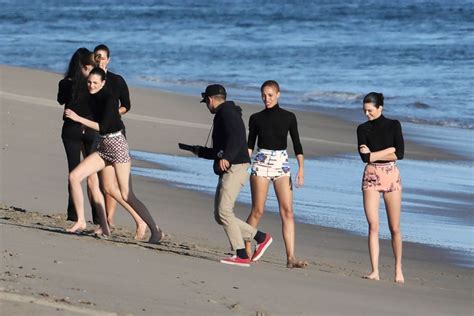 Kendall Jenner Gigi Hadid And Ashley Graham On The Set Of A Photoshoot