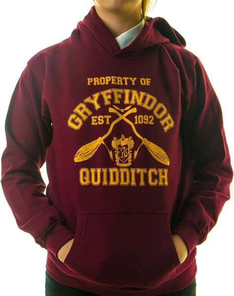 Property Of Gryffindor Quidditch Team Hooded Harry Potter Jumper Tshirt