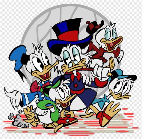 Donald Duck Mickey Mouse Huey Dewey Dan Louie Scrooge McDuck Daisy