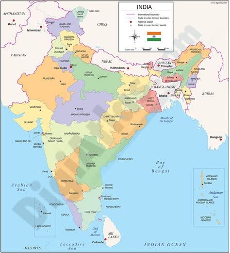 Mapa La India