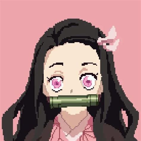 Pixel Art Facile Nezuko