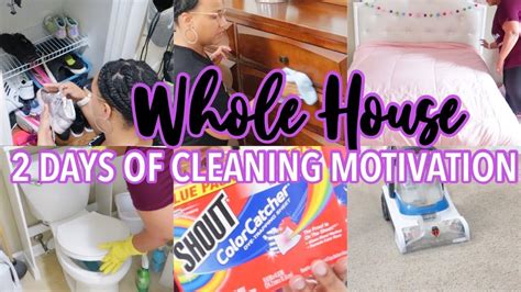 all day clean with me 2 days of cleaning motivation laundry motivation 2021 speed cleaning