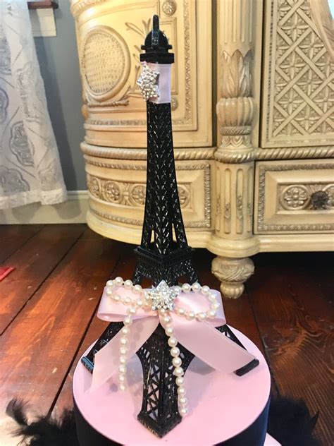 Eiffel Tower Centerpiece Parisian Theme Birthday Paris Sweet 16 Bridal Shower Centerpiece