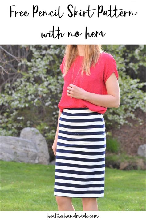 Sew A Pencil Skirt Pattern With No Hemming Required Sewing