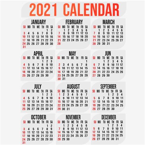 Get free 2021 monthly calendar template word, pdf, excel formats. 2021 Calendar Printable | 12 Months All in One | Calendar 2021