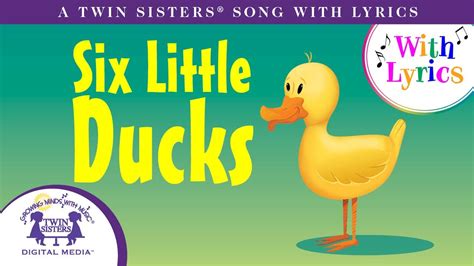 Six Little Ducks A Twin Sisters Song With Lyrics Youtube