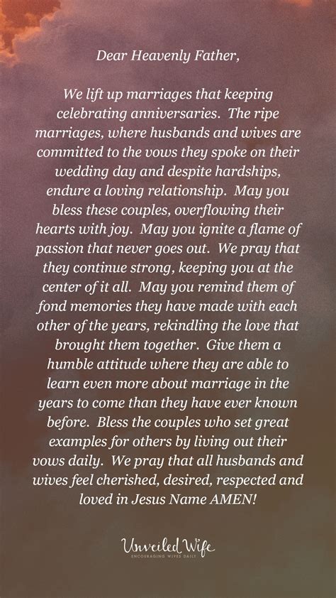 Prayer Of The Day Ripe Marriages