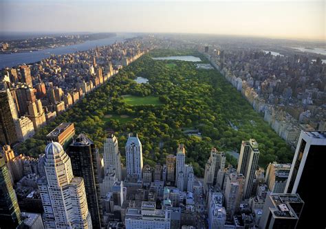 Central Park New York Von Oben Luftaufnahme Reiseblog