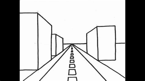 One Point Perspective Drawing Easy Step By Step