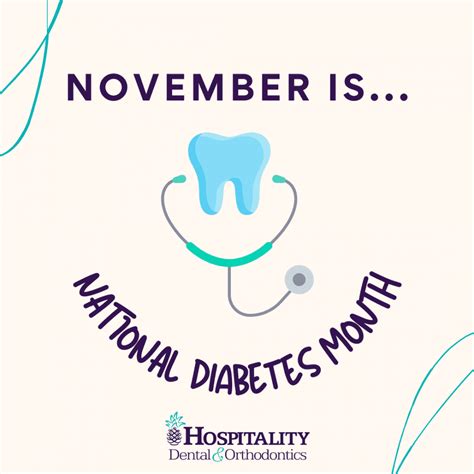 November Marks National Diabetes Month Hospitality Dental