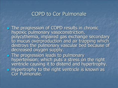 Ppt Copd Leads To Cor Pulmonale Powerpoint Presentation Free