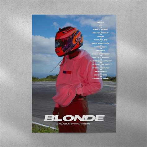Frank Ocean Blonde Album Cover Room Poster Blonde Poster Print Album
