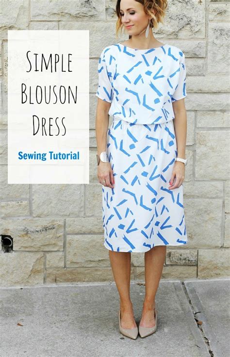 How To Sew A Simple Blouson Dress Tutorial One Little Momma