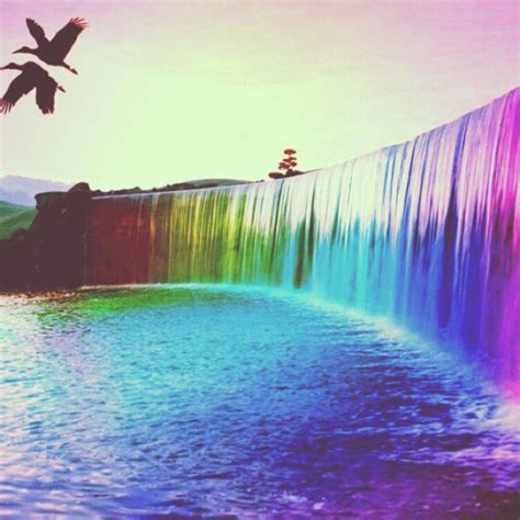 Waterfall Colorful Waterfall Pictures Rainbow Waterfall Waterfall
