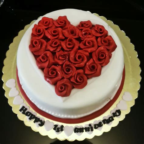 Amzing two heart shape cake design heart shape red colour flowers decorating ideas making. Pin on parties ideas