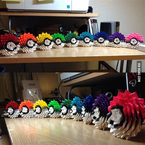 Rustic decor made with duct tape…who would have thought? Rainbow Pokéball Duct Tape Flowers - 9GAG