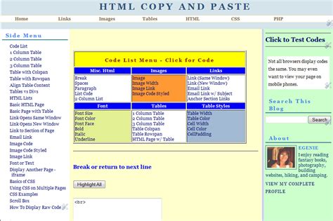 Html Copy And Paste Css Tutorial Tutorial Website Design