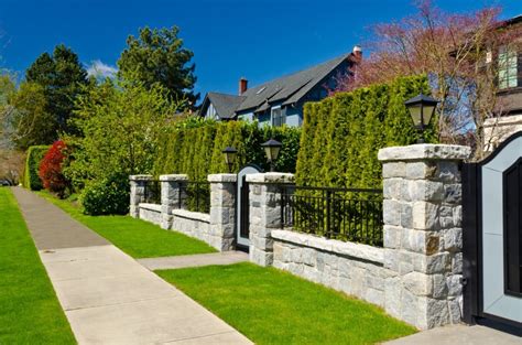 10 Stone Fence Ideas For Your Home Love Home Designs