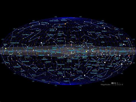 This Map Is A Plot Of All The Stars Visible With The Naked Eye There Are Approximately