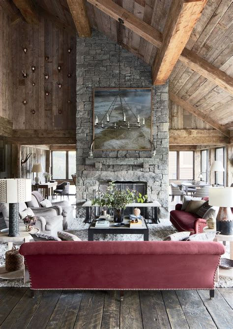 Rustic Living Room By Markham Roberts Inc And Jlf And Associates Inc In