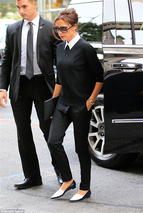 Victoria Beckham Attends Social Good Summit In New York City In Black