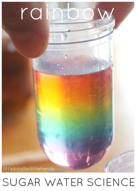 Rainbow In A Jar Water Density Experiment Little Bins For Little Hands