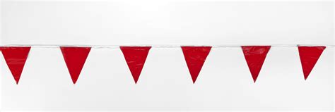 Pennant Banner Flags 60 Ft Red Pack Of 10