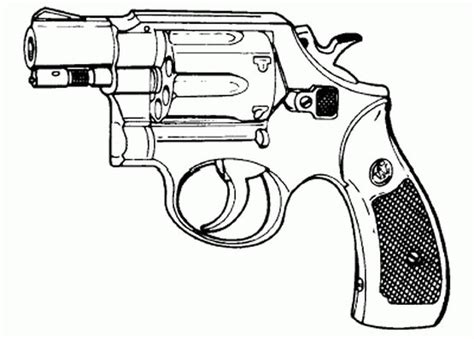 Dibujos De Pistolas Para Colorear